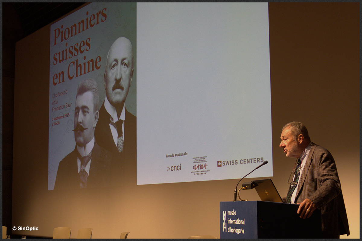 3 septembre 2025 - Pionniers suisses en Chine - L’horlogerie et la Fondation Baur - Blaise GODET
