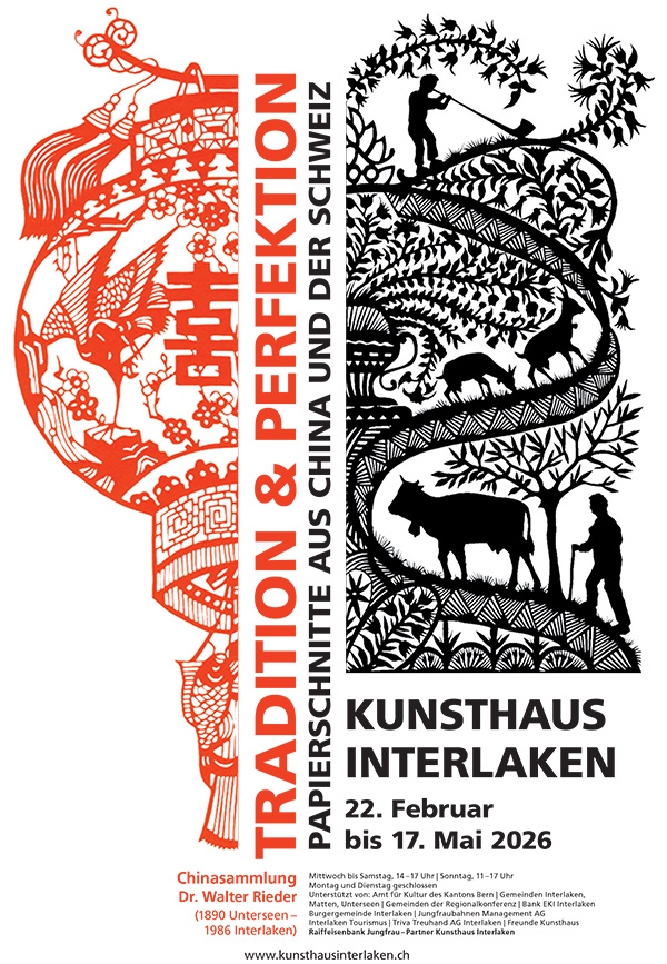 22 février - 17 mai 2026 - Exposition 'Tradition & Perfektion – Papierschnitte aus China und der Schweiz'