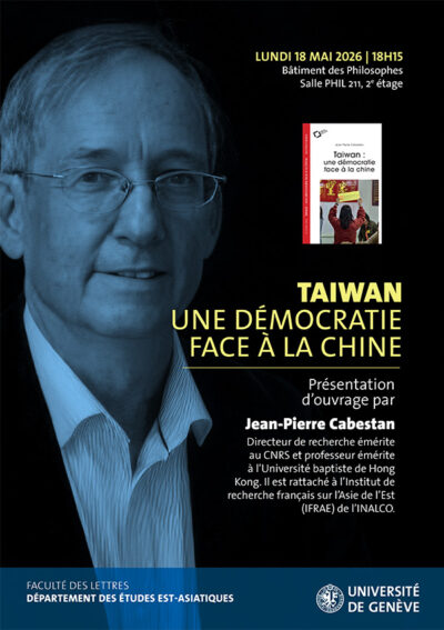 Jean-Pierre CABESTAN - Taiwan: une démocratie face à la Chine