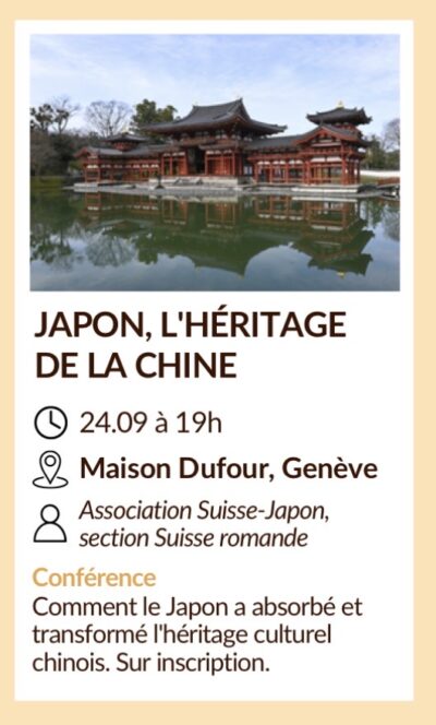 24 septembre 2026 - Japon – L’héritage de la Chine